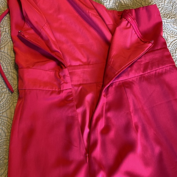 Banana Republic Pink Halter Dress Pleated Front - Picture 5 of 10